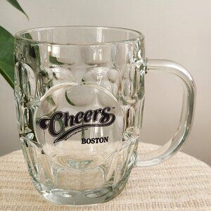 Vintage Cheers Bar Boston Luminarc Pint Beer Stein Mug 16 Oz
